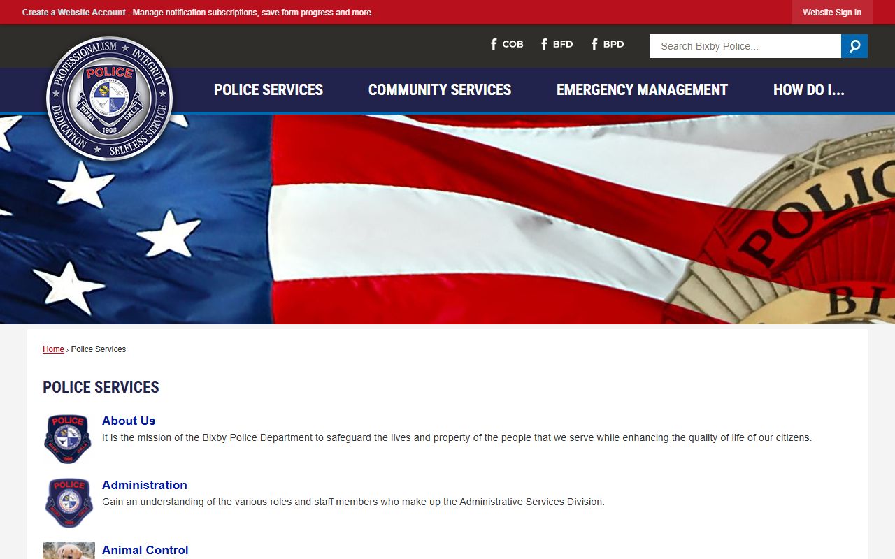 Bixby 72 hour booking police services overview